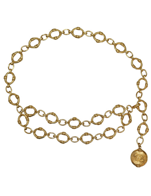 Ceinture double CHANEL chaine dorée