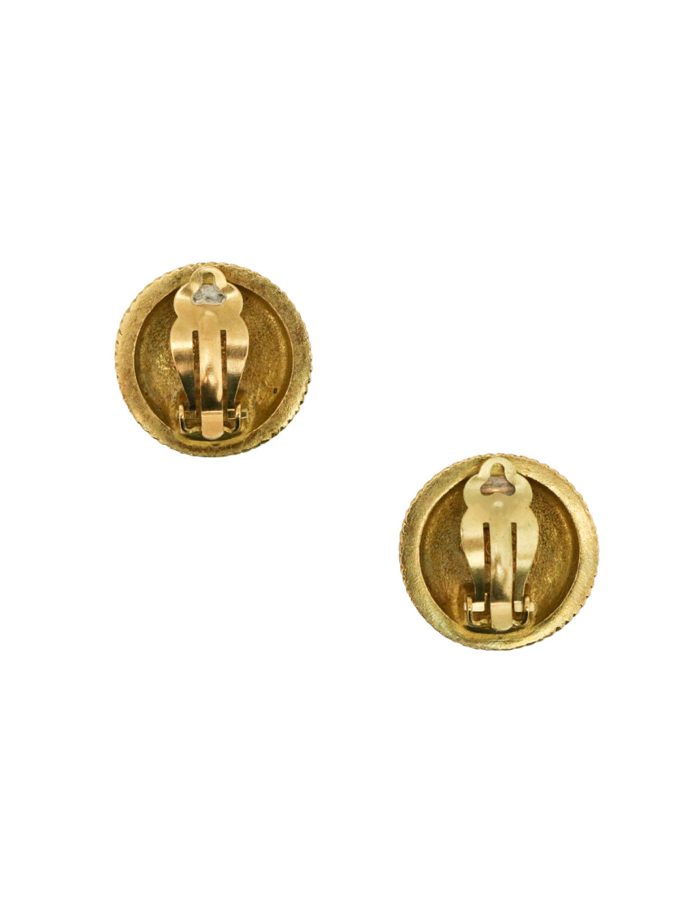 Boucles d'oreilles CHANEL CC dorées