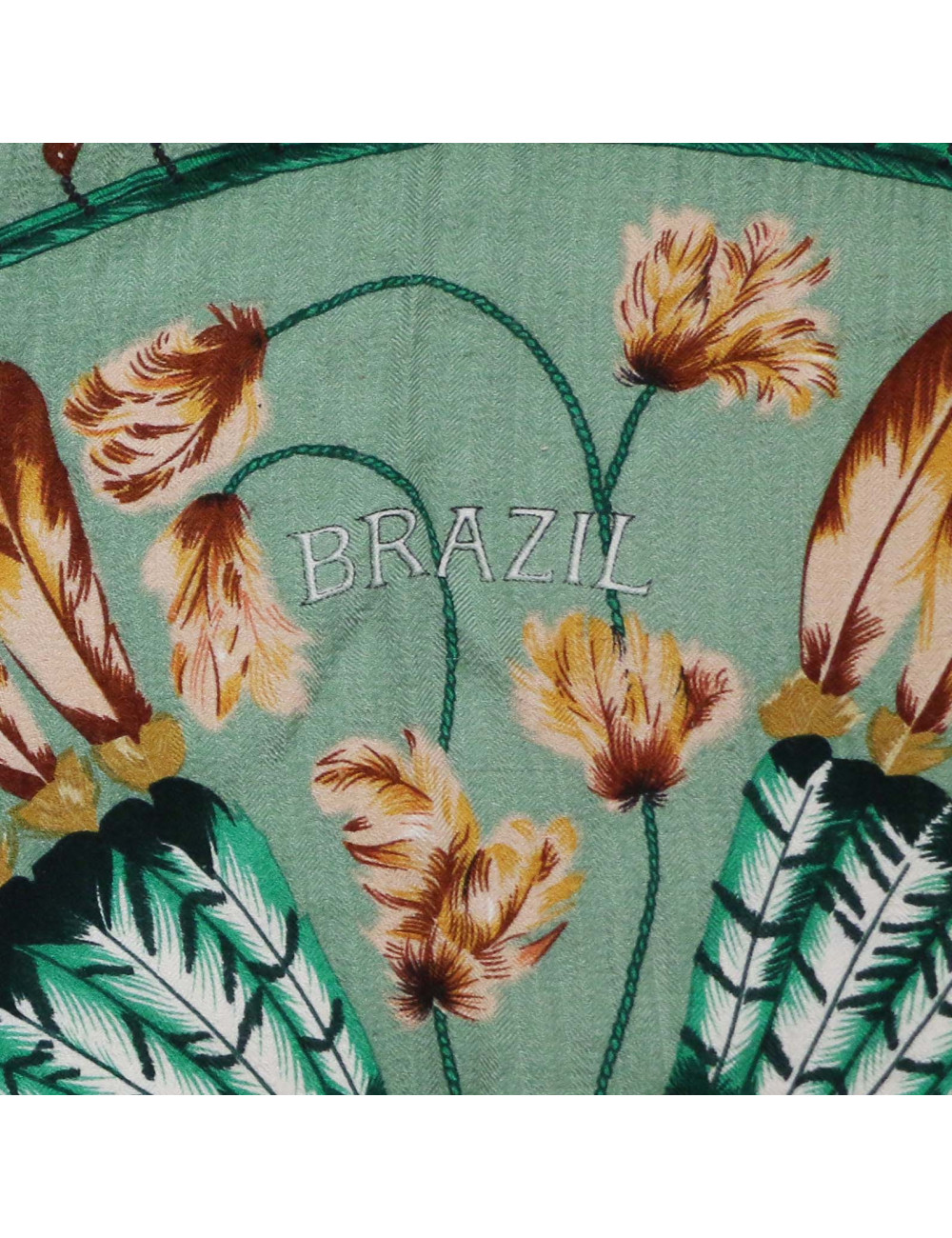 Châle HERMES Brazil vert