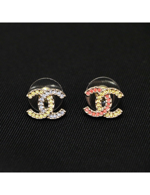 Clous CHANEL strass de couleurs