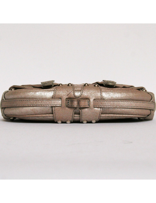 Mini sac SERGIO ROSSI marron irrisé 