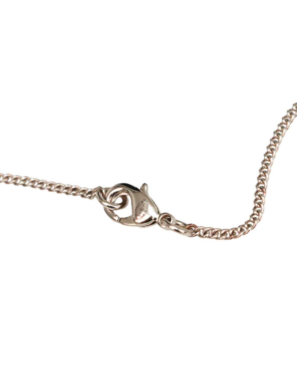 Collier pendentif CC CHANEL métal et cuir