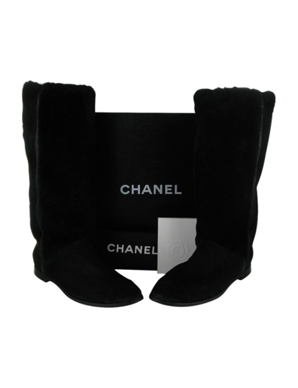 CHANEL fur boots