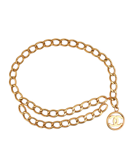 Ceinture CHANEL double rangs vintage