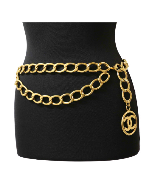 Ceinture CHANEL double rangs vintage
