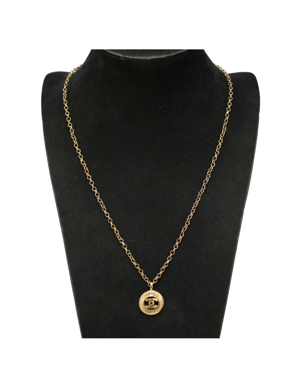 Pendentif CHANEL chaine dorée