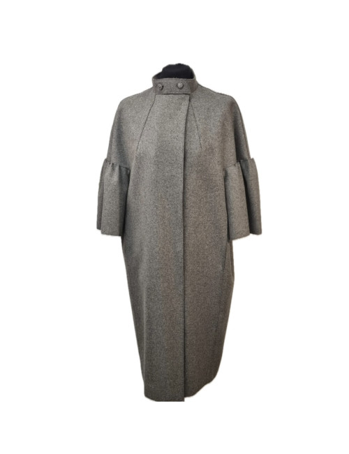 Manteau SAINT LAURENT T 36 feutrine grise