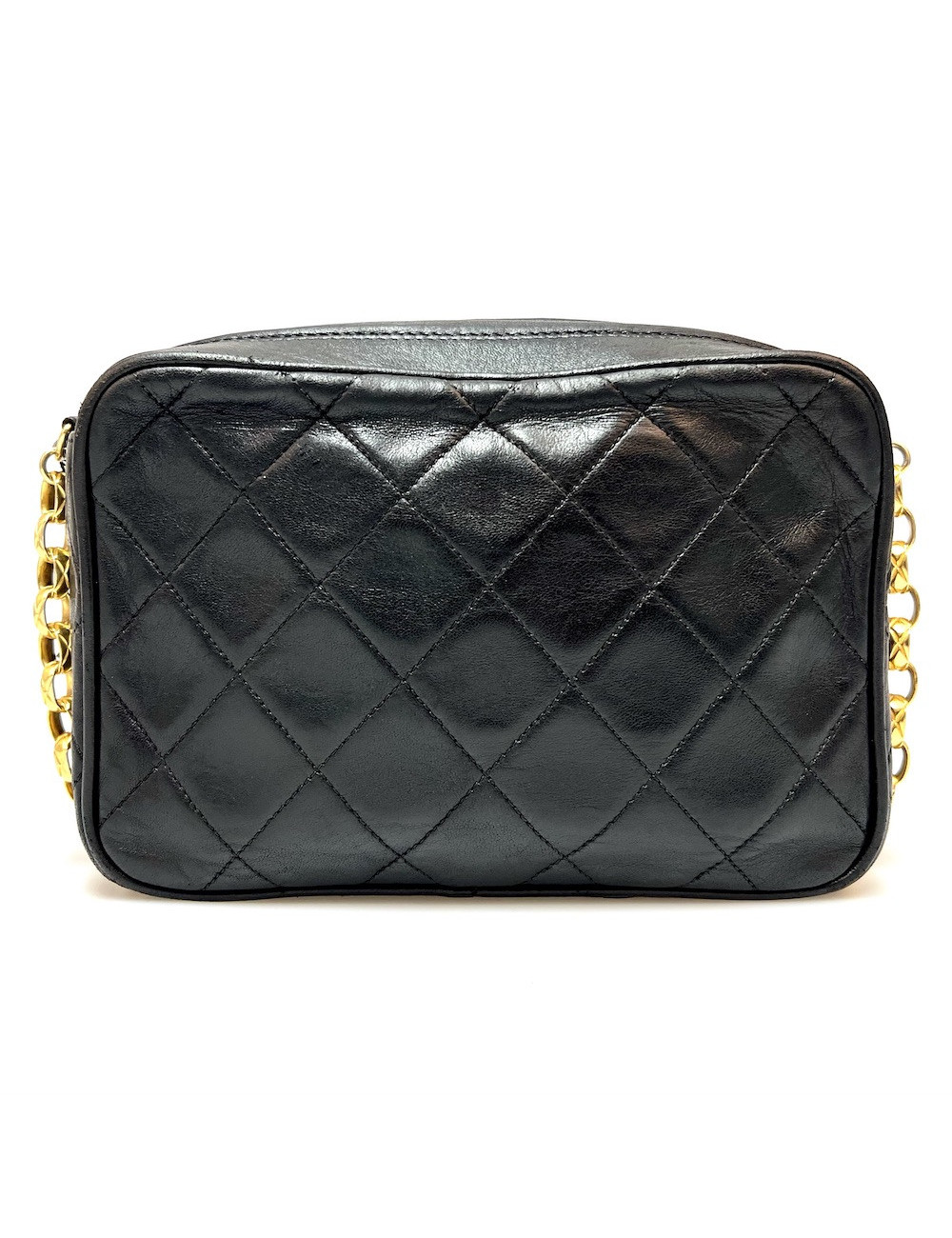 Sac caméra vintage CHANEL noir