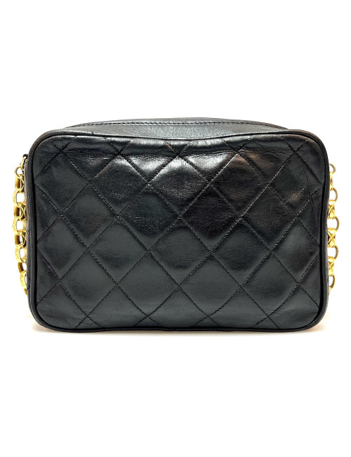 Sac caméra vintage CHANEL noir