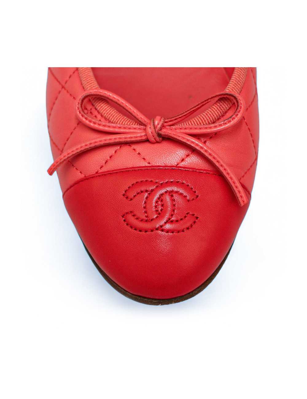 Ballerines CHANEL 38.5C cuir rose