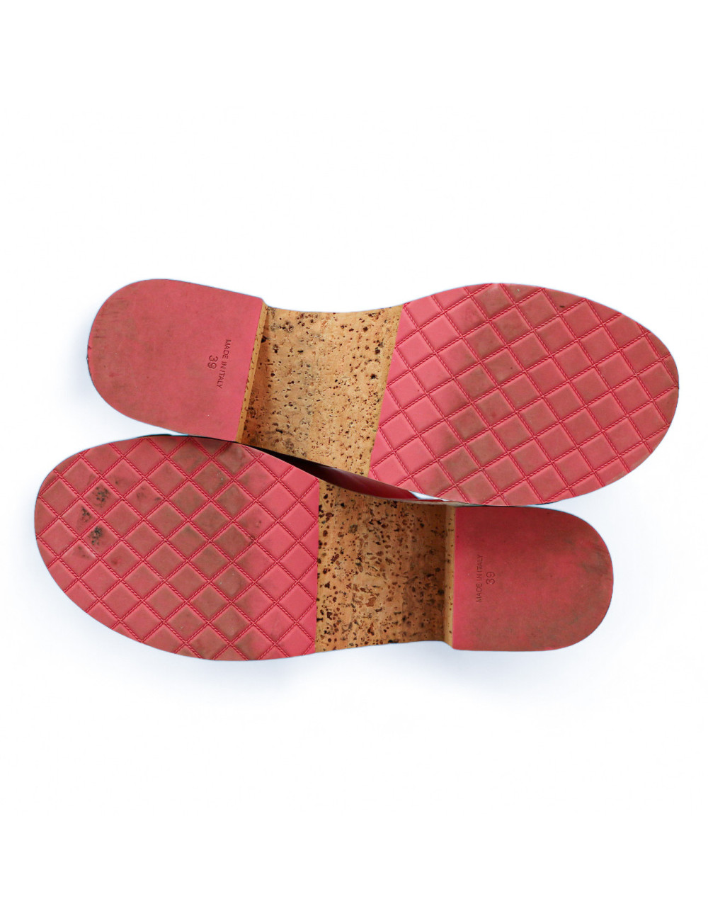 Sabots CHANEL t39 cuir rose