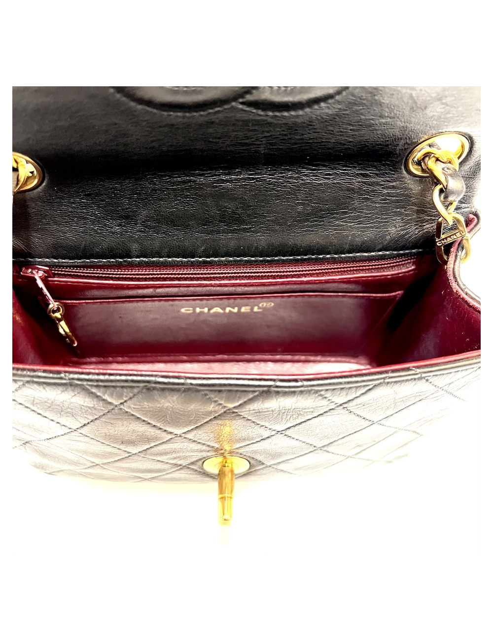 Petit sac vintage CHANEL noir