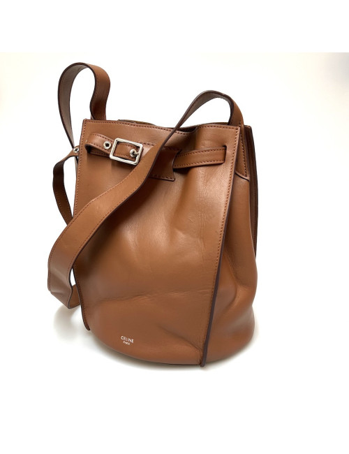 Sac seau CELINEcuir havane
