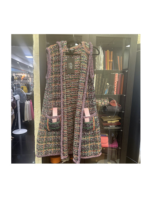 Gilet capuche CHANEL multicolore