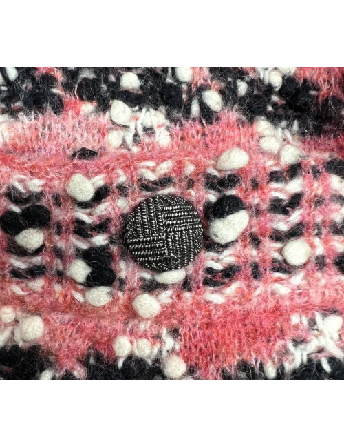 Manteau rose Chanel façon kimono : livraison express monde