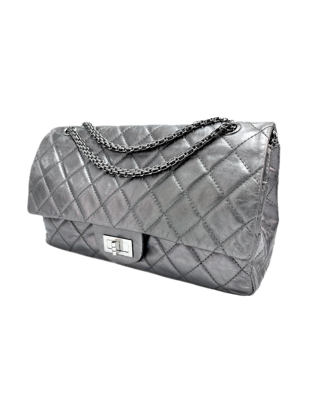 2.55 CHANEL gris métalissé