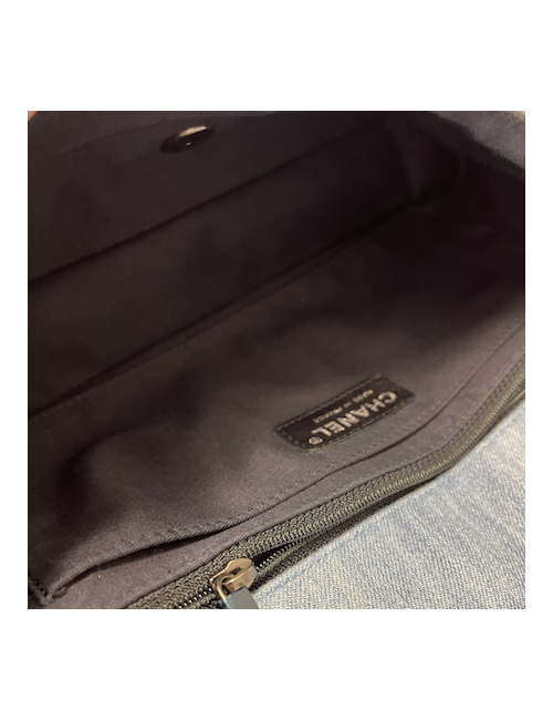 Sac CHANEL denim bleu clair