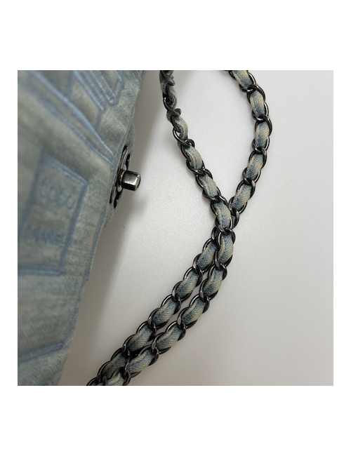 Sac CHANEL denim bleu clair