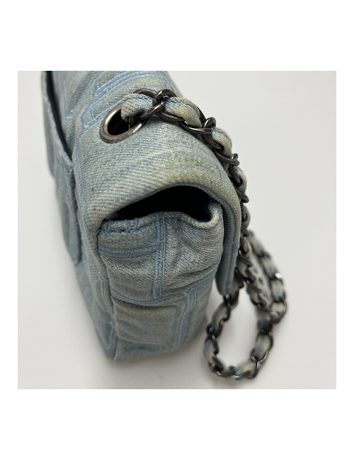 Sac CHANEL denim bleu clair