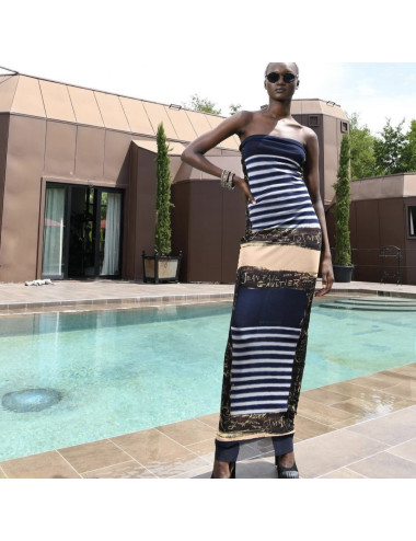 Robe longue JEAN PAUL GAULTIER bustier stretch 2002