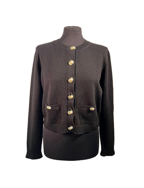 Cardigan T 42 CHANEL cachemière noir