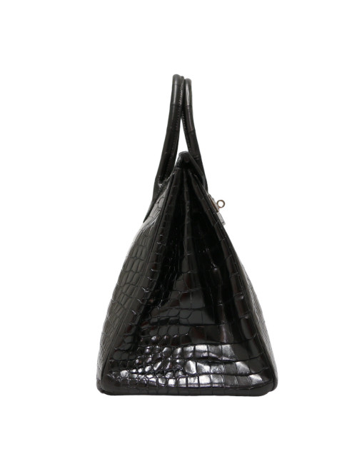 Birkin 35 HERMES Porosus noir