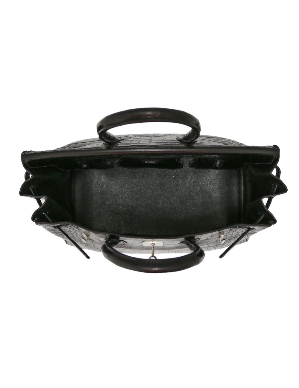 Birkin 35 HERMES Porosus noir