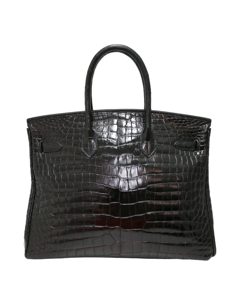Birkin 35 HERMES Porosus noir