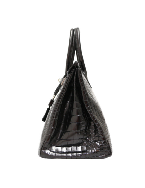 Birkin 35 HERMES Porosus noir