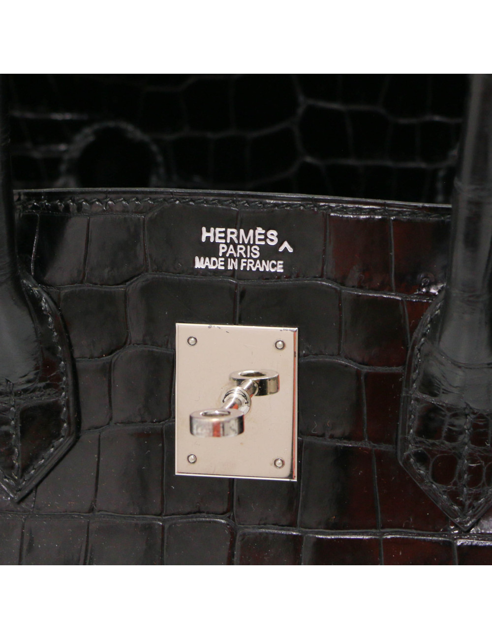 Birkin 35 HERMES Porosus noir