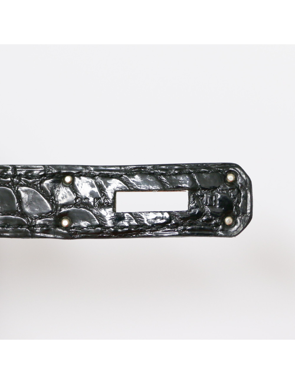 Birkin 35 HERMES Porosus noir