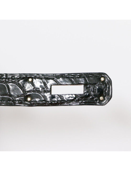 Birkin 35 HERMES Porosus noir