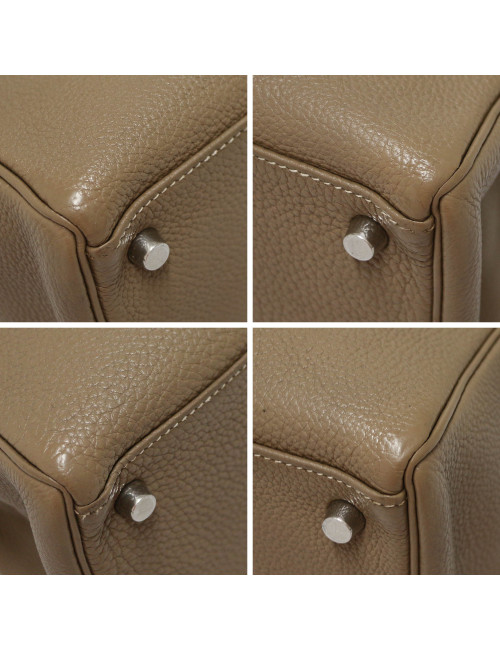 Sac Kelly 32 étoupe HERMES retourné