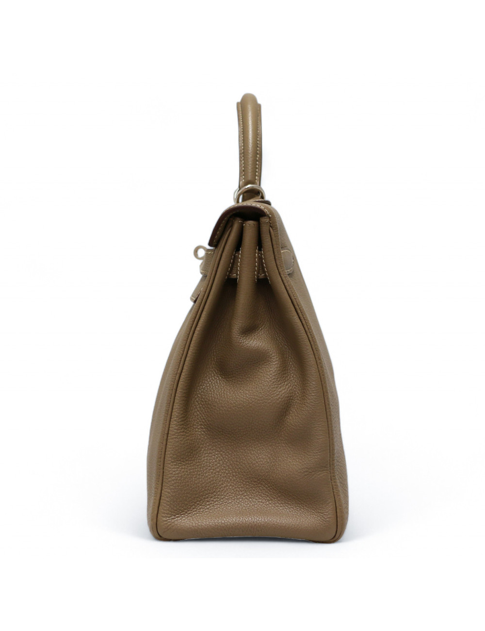 Sac Kelly 32 étoupe HERMES retourné