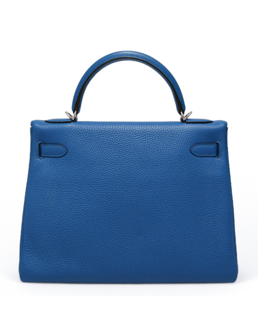 Sac HERMES Kelly 32 bleu retourné