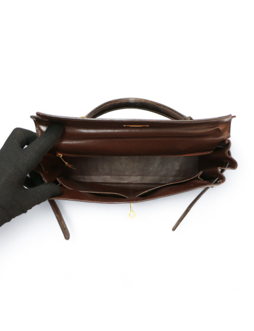 Kelly HERMES 32 retourné box marron