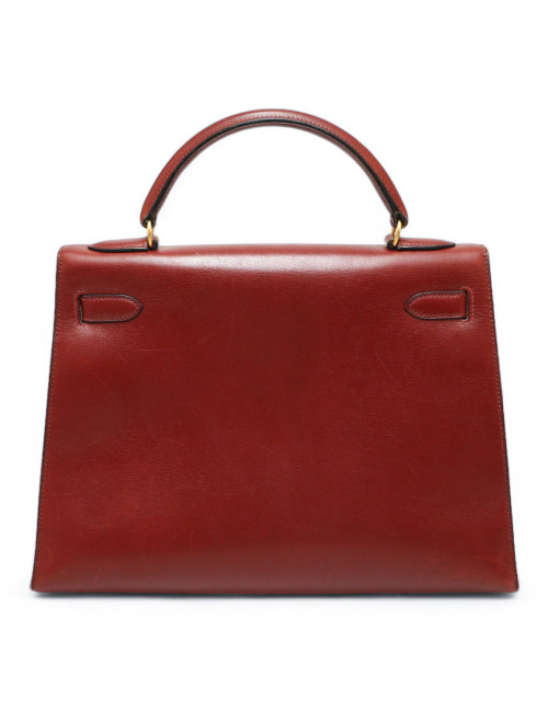 Kelly 32 sellier HERMES rouge H box