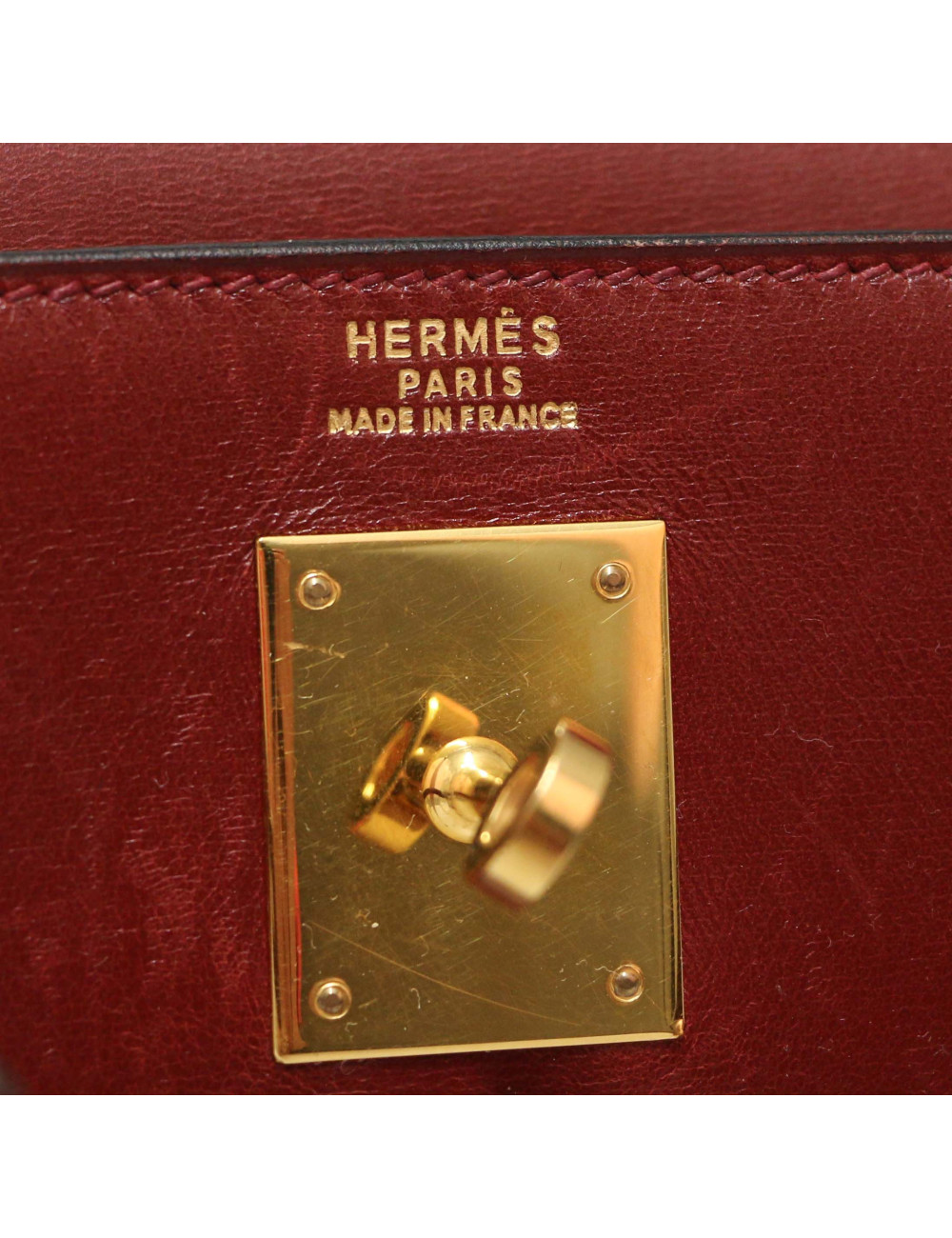 Kelly 32 sellier HERMES rouge H box