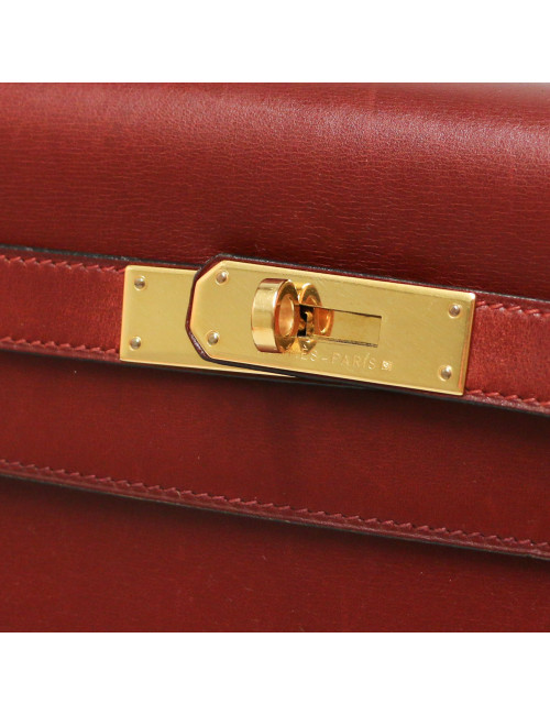 Kelly 32 sellier HERMES rouge H box