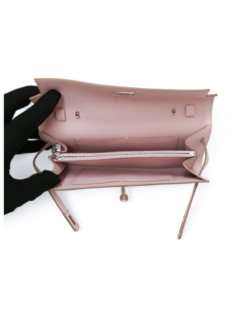 Pochette Kelly To Go HERMES Epsom rose