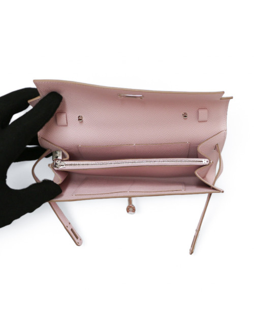 Pochette Kelly To Go HERMES Epsom rose