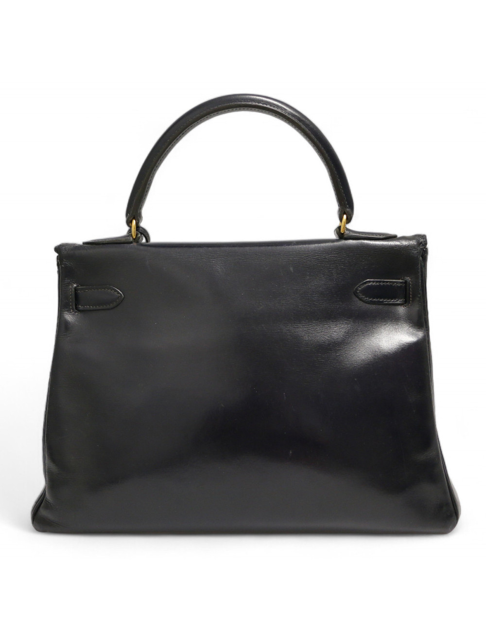 Kelly HERMES 32 cuir boxx bleu Vintage