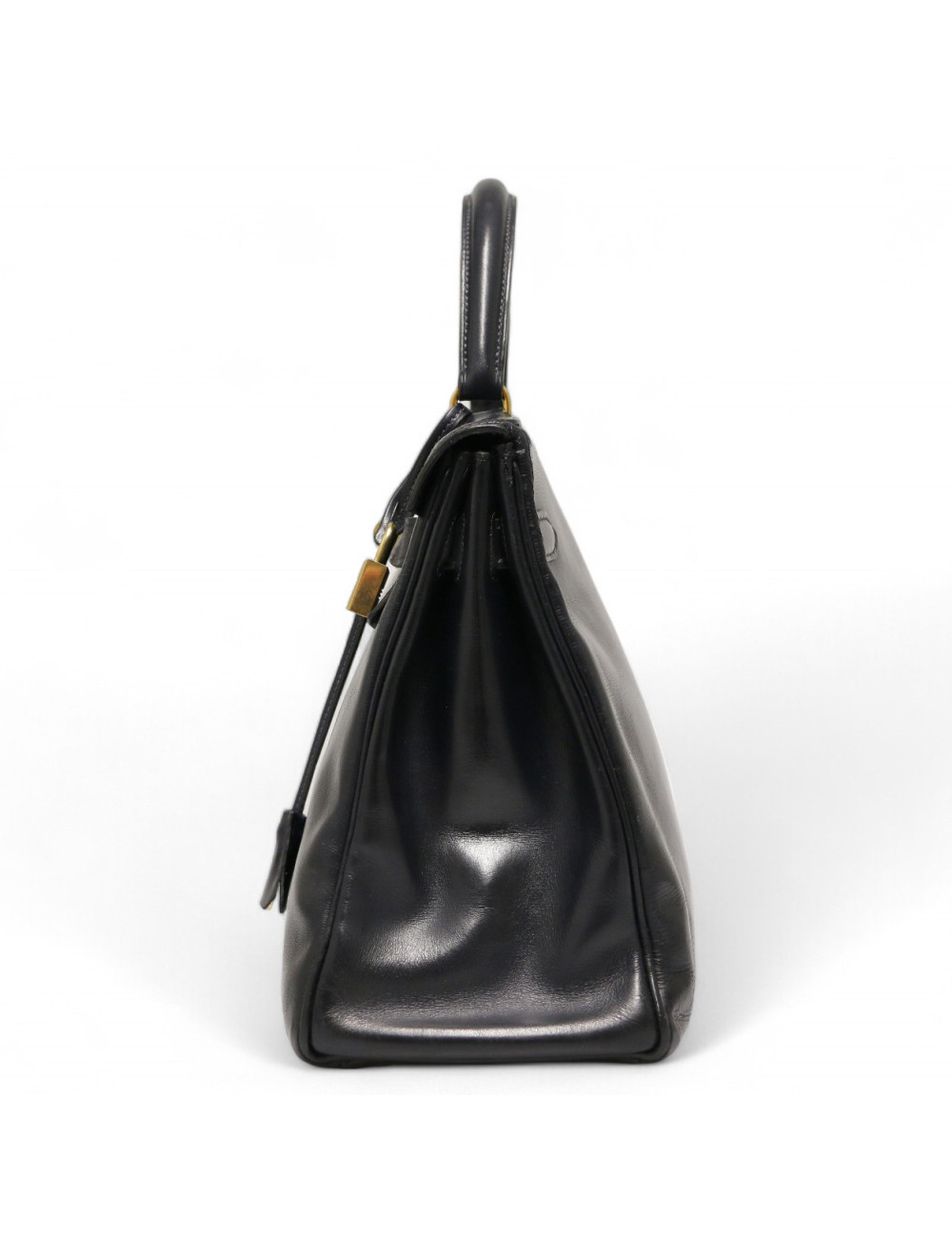 Kelly HERMES 32 cuir boxx bleu Vintage