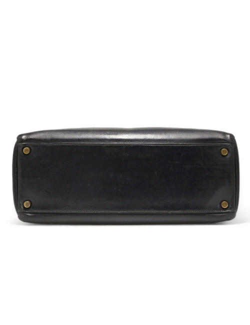 Kelly HERMES 32 cuir boxx bleu Vintage