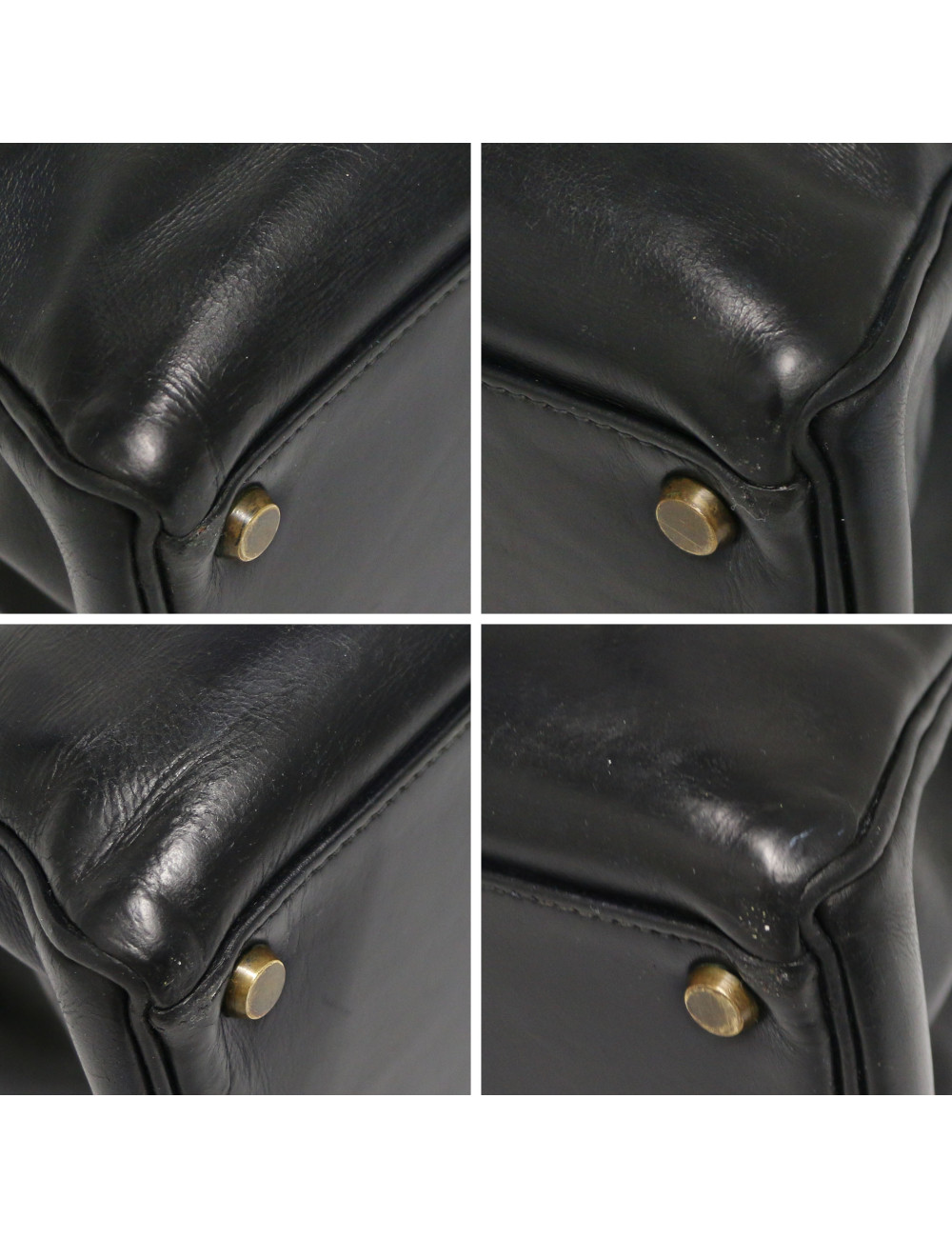 Kelly HERMES 32 cuir boxx bleu Vintage