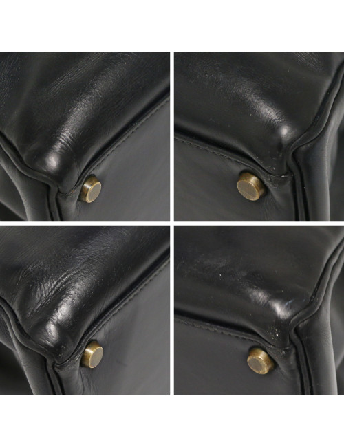 Kelly HERMES 32 cuir boxx bleu Vintage