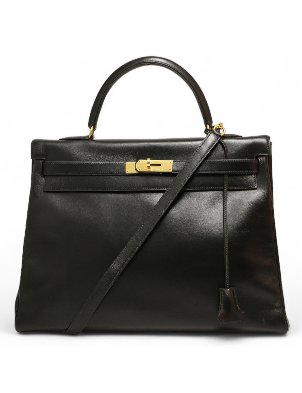 Kelly 35 HERMES retourné box noir