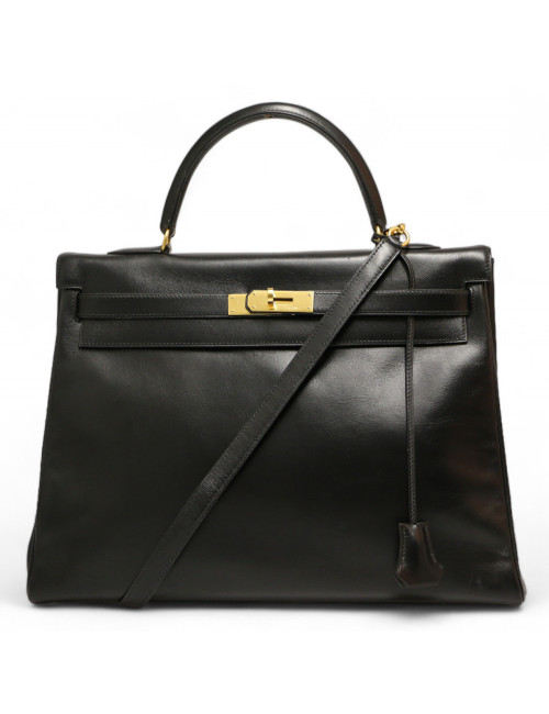 Kelly 35 HERMES retourné box noir