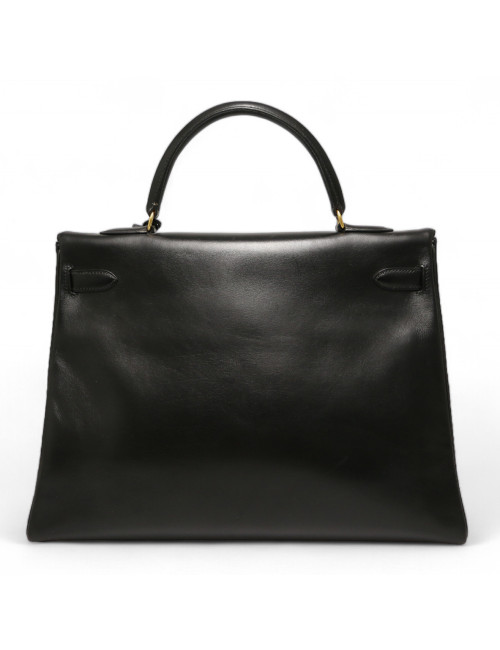 Kelly 35 HERMES retourné box noir