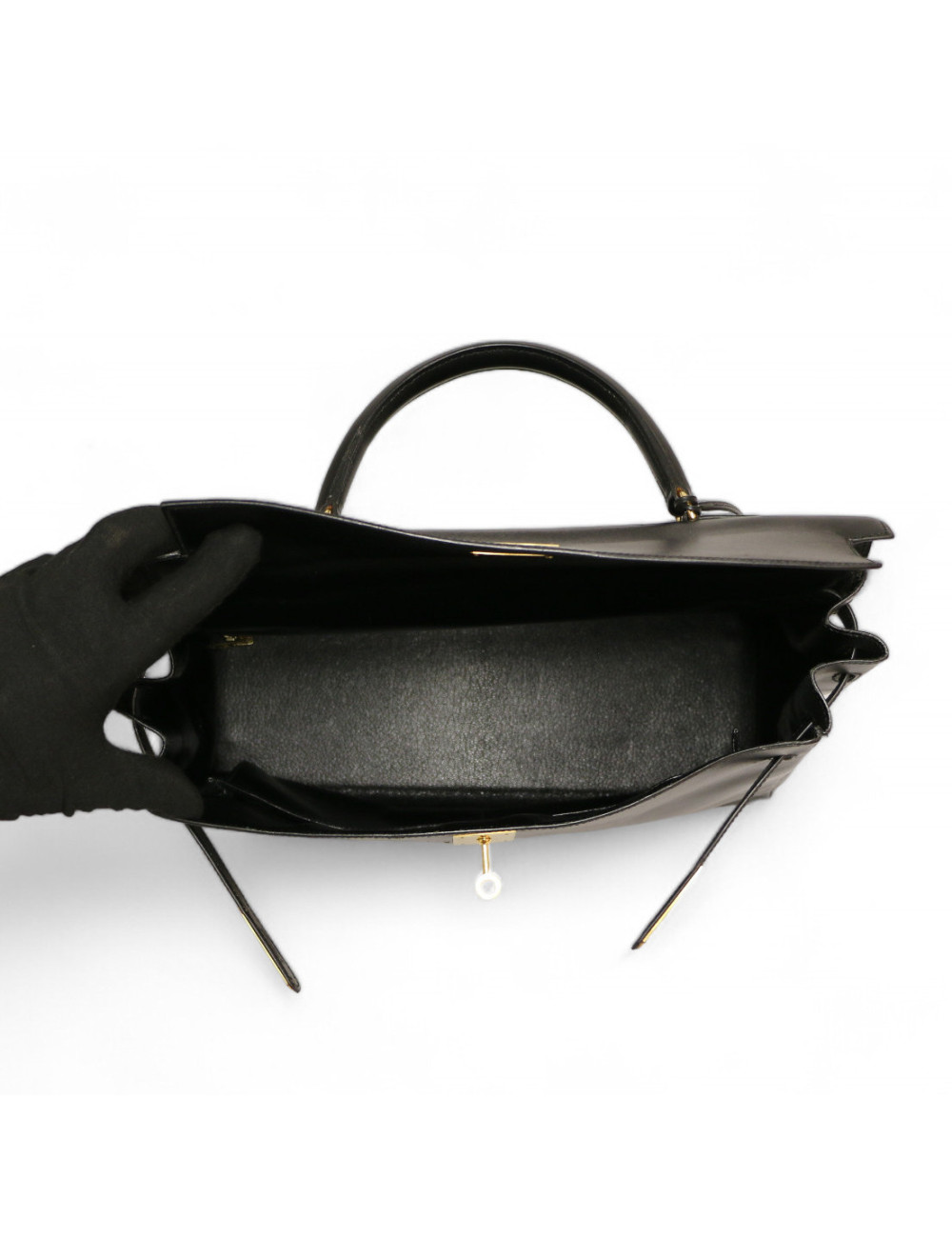 Kelly 35 HERMES retourné box noir